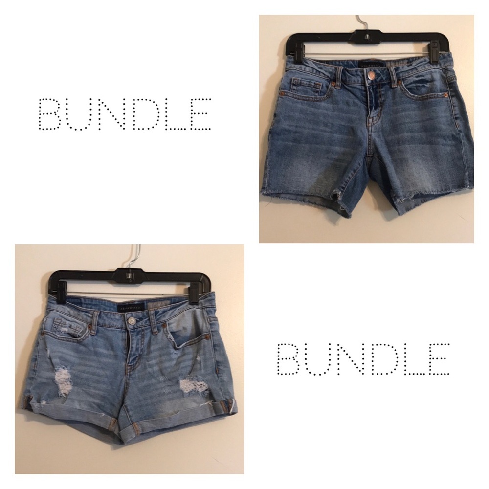 (SOLD) Aeropostale MIDI Denim Shorts Bundle Size 4